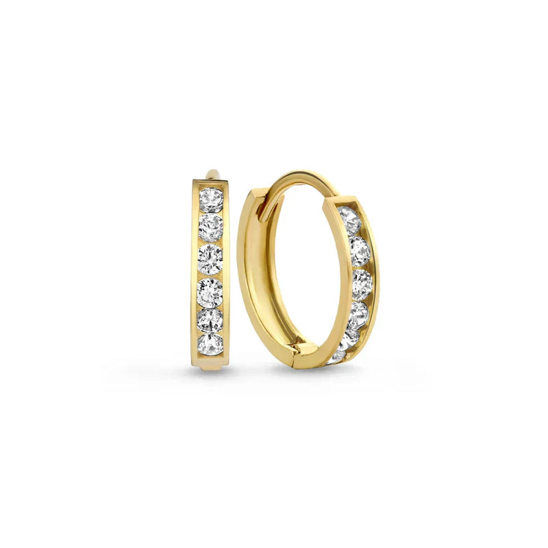 Brillane™ | Gold Stone Earrings Set