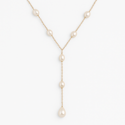 Evelina™ | Women's Vintage Hanging Pearl Necklace