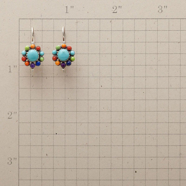 Tierra™ | Multi-Colored Turquoise Hoop Earrings